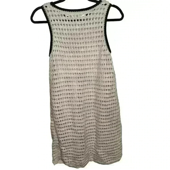 Women's Openwork Mini Sweater Dress - Universal Thread Cream Size S - Picture 3 of 4